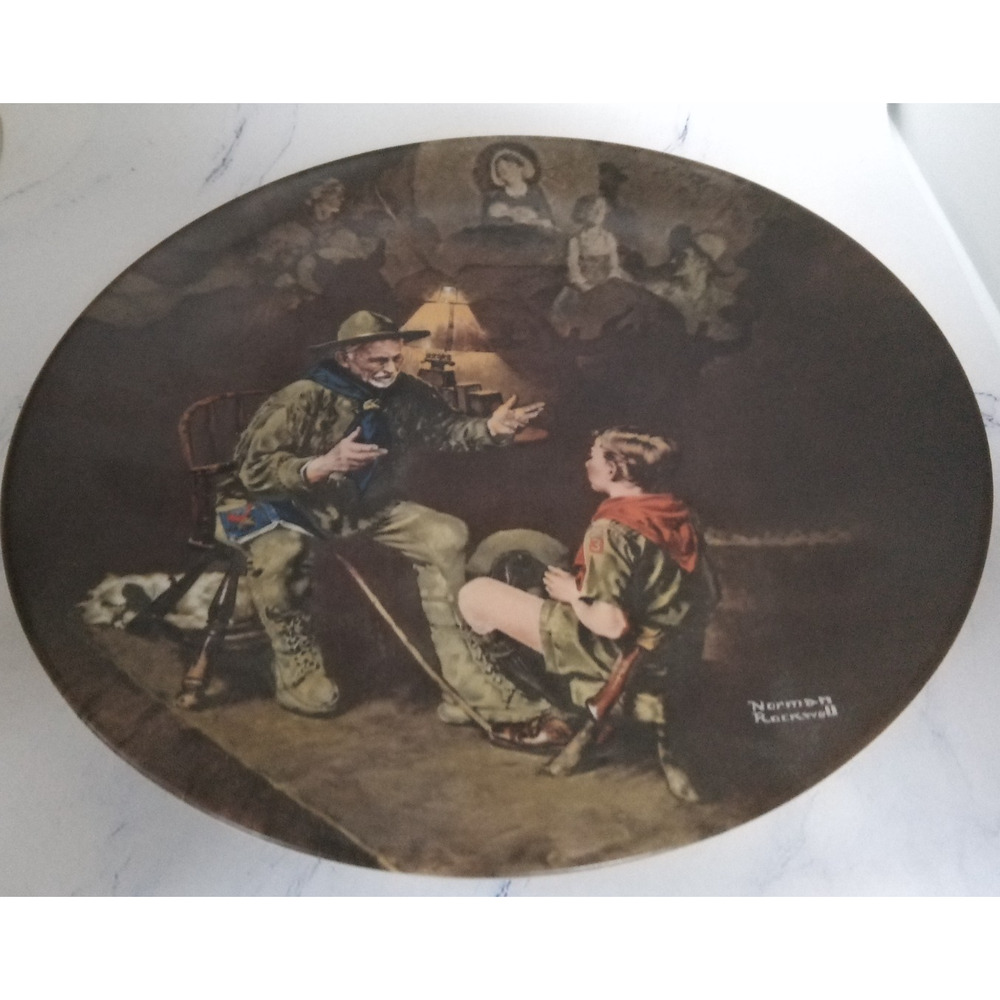 Rockwell Heritage Collection Plate #14 The Old Scout (1990 Bradex)